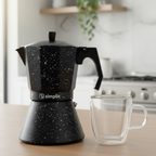 Pack Cafetera Italiana 12 Tazas + Taza Doble Pared 350 ml