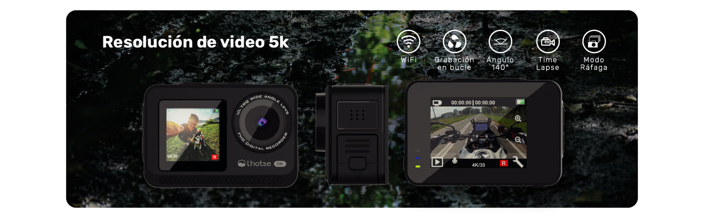 Cámara de Acción 5K 60ftp Accesorios PeakPro Lhotse