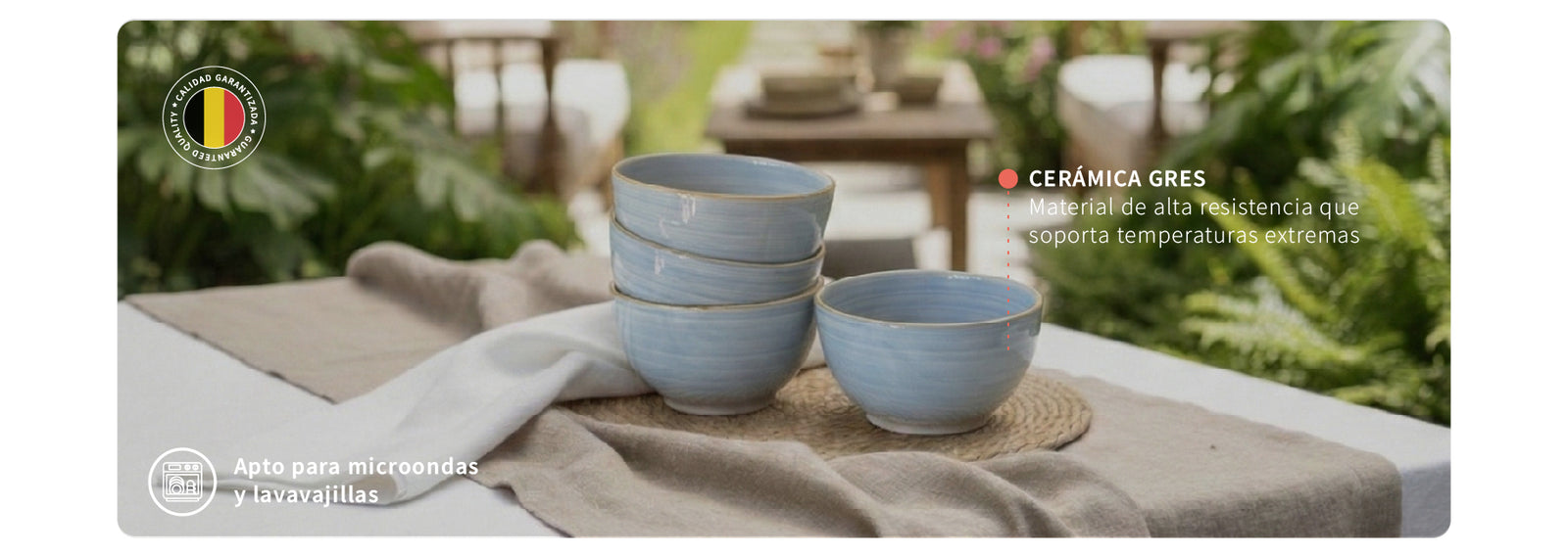 Set 4 Bowls Cerámica 8,5cm Amalfi Simplit