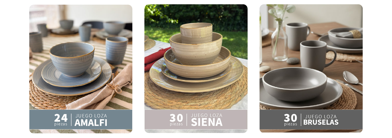 Set 4 Bowls Cerámica 8,5cm Siena Simplit