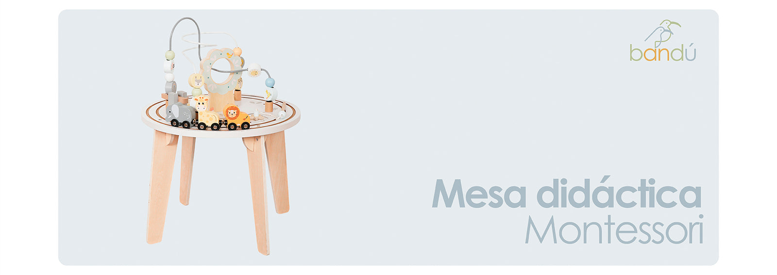 Mesa Infantil Aprendizaje Didactica 7 en 1 Montessori Bandú