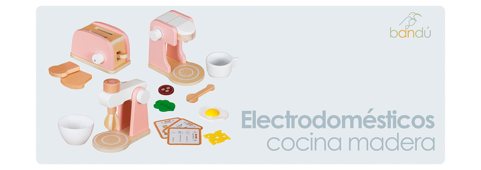 Juguete Infantil Mini Electrodomésticos Cocina Madera Bandú