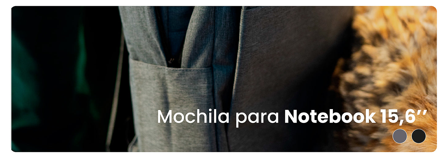 Mochila para Notebook con Puerto USB 15" Negra LEVO
