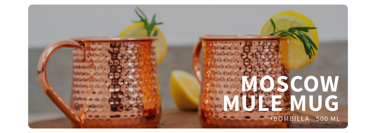 Set 2 Vasos Cobre Moscow Mule Mojito Bar + Bombilla Simplit
