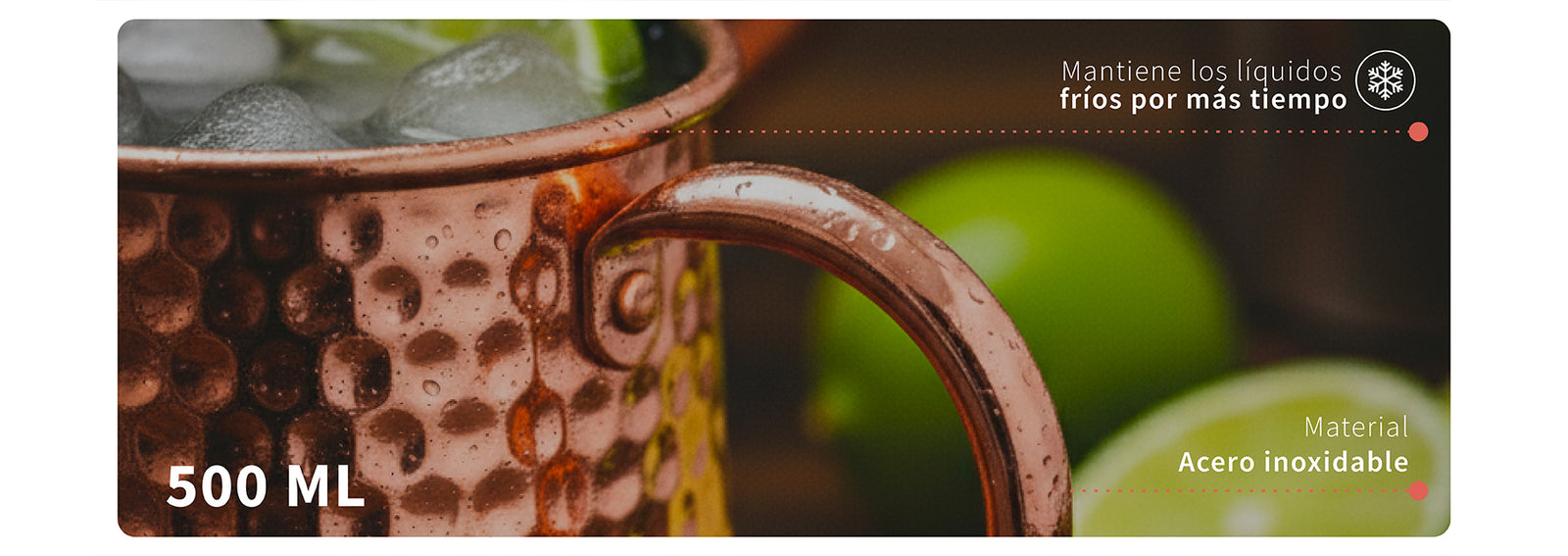 Set 4 Vasos Moscow Mule Mojito Mug Cobre + Bombillas Simplit