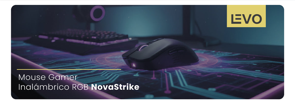 Teclado Gamer NovaBlade + Mouse Inalámbrico NovaStrike LEVO