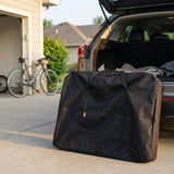 Bolso Portabicicletas OnWheels Plegable — en uso