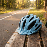 Casco Sport Onwheels Celeste — en uso