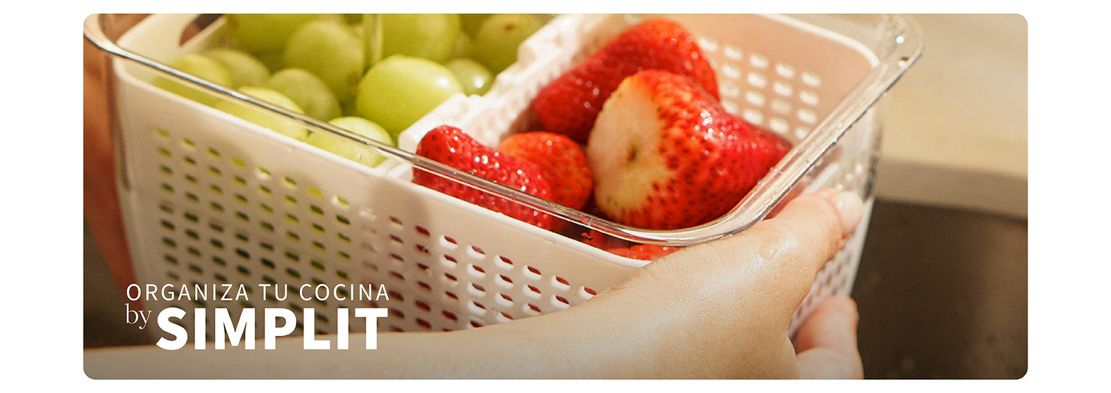 Organizador Refrigerador con Cesta M Simplit