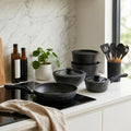 Batería Cocina Oxford + Set 12 Utensilios Negro Simplit