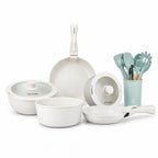 Batería Cocina Oxford Beige + Set 12 Utensilios Calipso Simplit