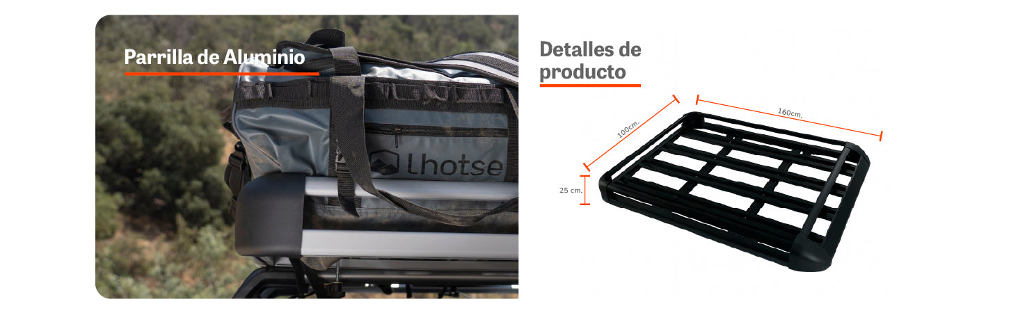 Parrilla Para Auto Portaequipaje Universal Negra XROAD