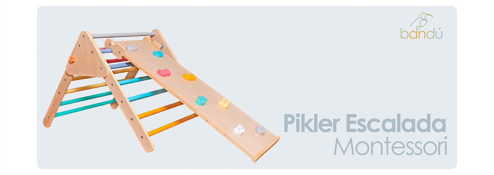 Torre Aprendizaje Infantil Pikler Escalada Montessori Bandú