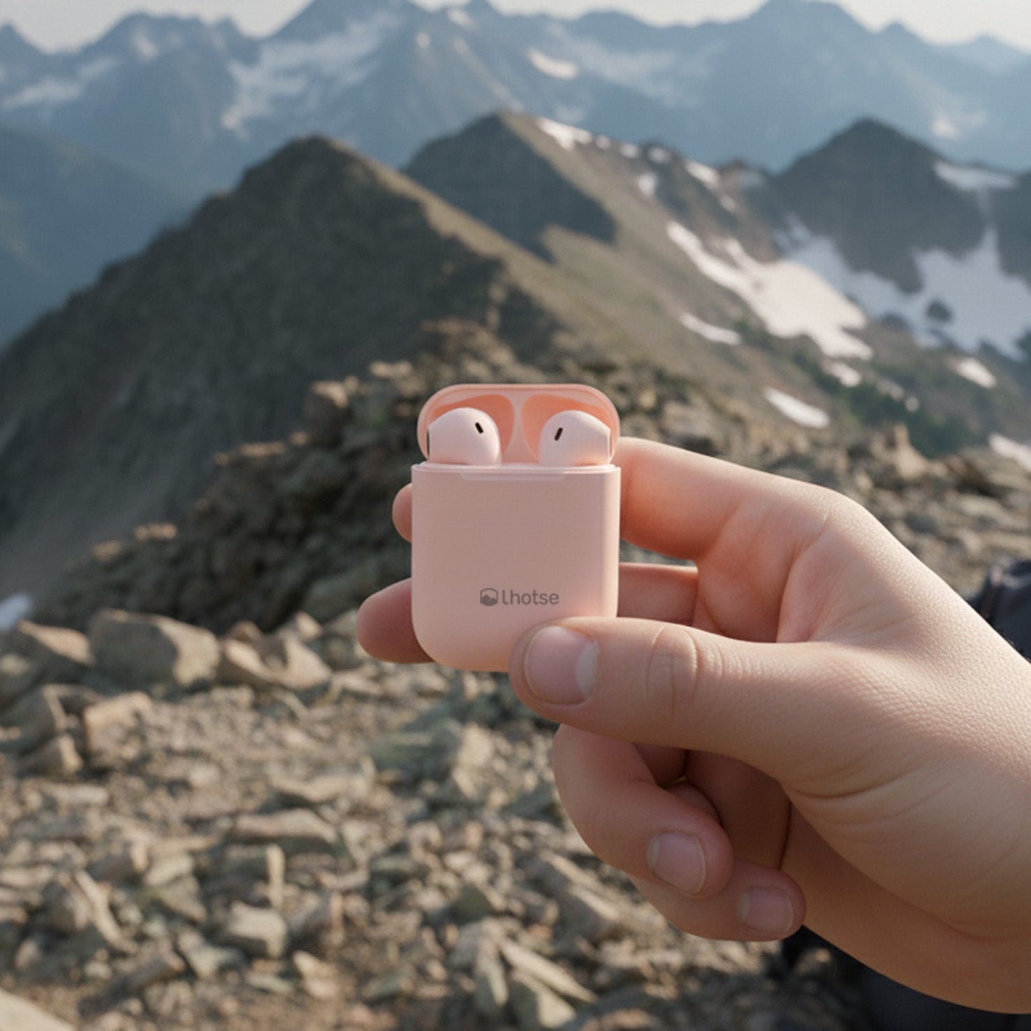 Audífonos Lhotse Bluetooth Inalámbrico Rm12 Rosado