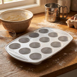 Molde De Silicona 12 Muffins Cupcake Repostería Marble — en uso