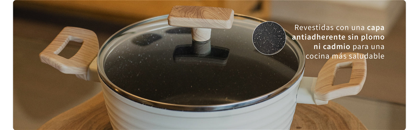 Bateria de Cocina Savannah + Set de Cuchillos Holz Simplit