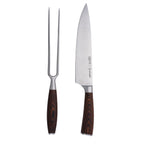 Simplit Set Parrillero Toledo cuchillo 21 cm y tenedor — vista frontal sobre fondo blanco
