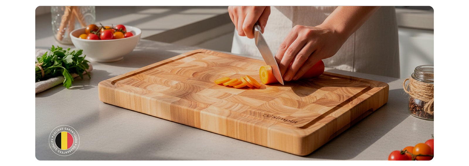 Tabla Para Picar Cortar Madera 40x28cm Cutte Simplit