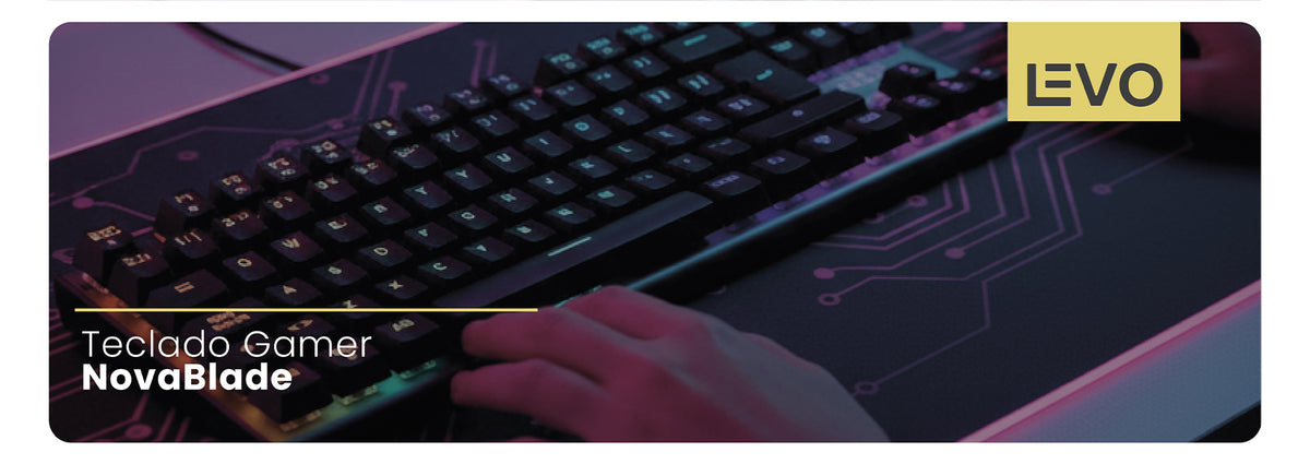 Teclado Gamer NovaBlade + Mouse Inalámbrico NovaStrike LEVO