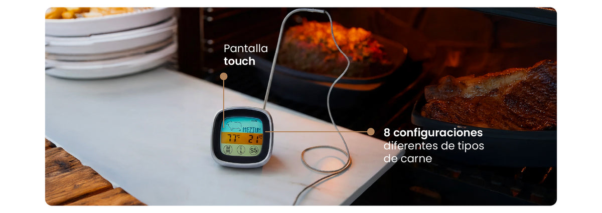 Termometro Inalámbrico Digital Con Sonda Para Carnes Dangrill