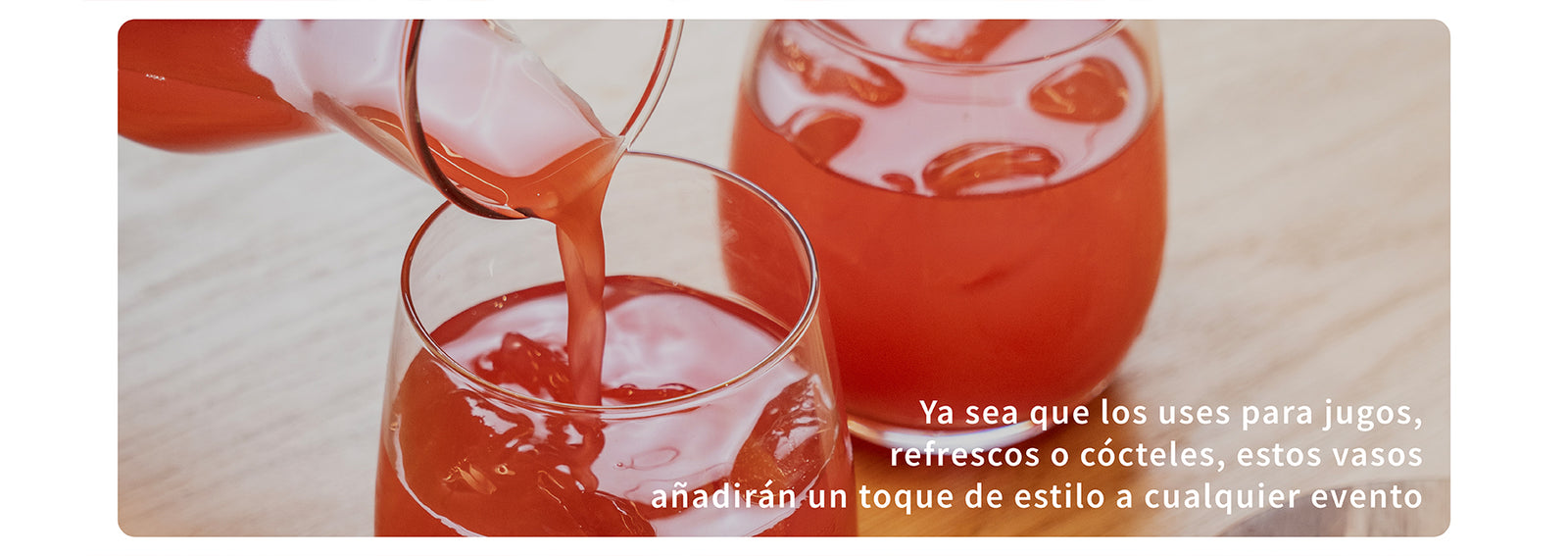 Set 6 Vasos redondos Virginia 340ml Simplit