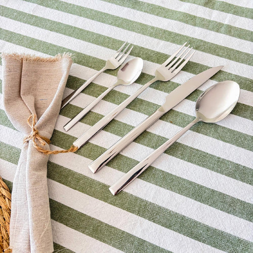 Set de Cuchillería 30 pcs Cubiertos Acero Inoxidable Sicilia