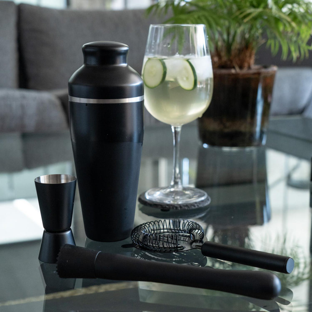 Set Coctelera Acero Inoxidable Black 4 Piezas Day — foto 4