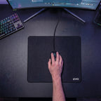 Mousepad Battlemat L 45x40 cm Antideslizante Negro LEVO