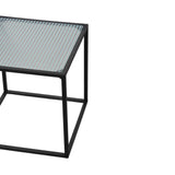 Mesa Metal Negro Vidrio 35x35cm vista 4 - DAY Francia