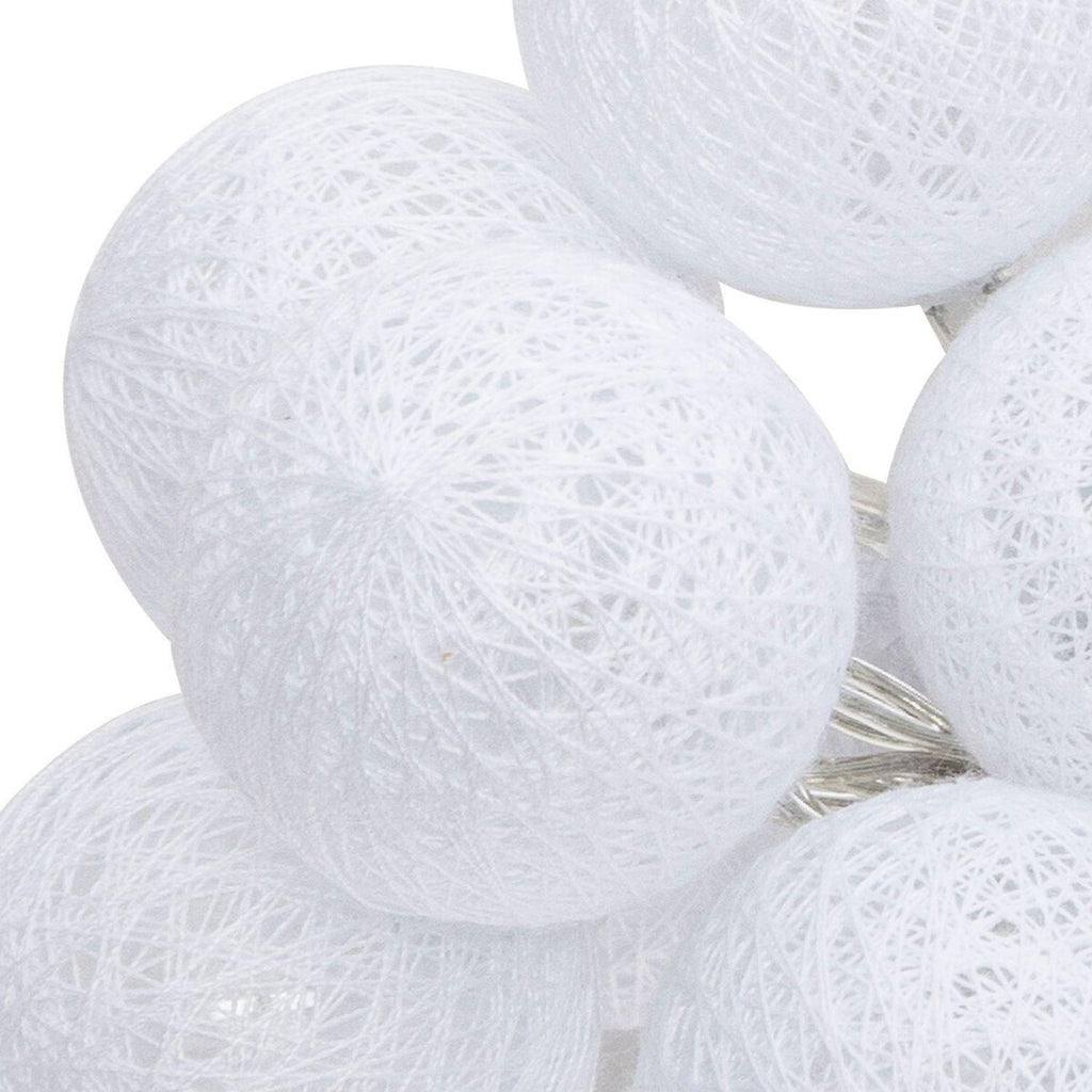 Guirnalda LED 10 Bolas de Hilo Decoración Cálida Atmosphera