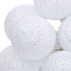 Guirnalda LED 10 Bolas de Hilo Decoración Cálida Atmosphera