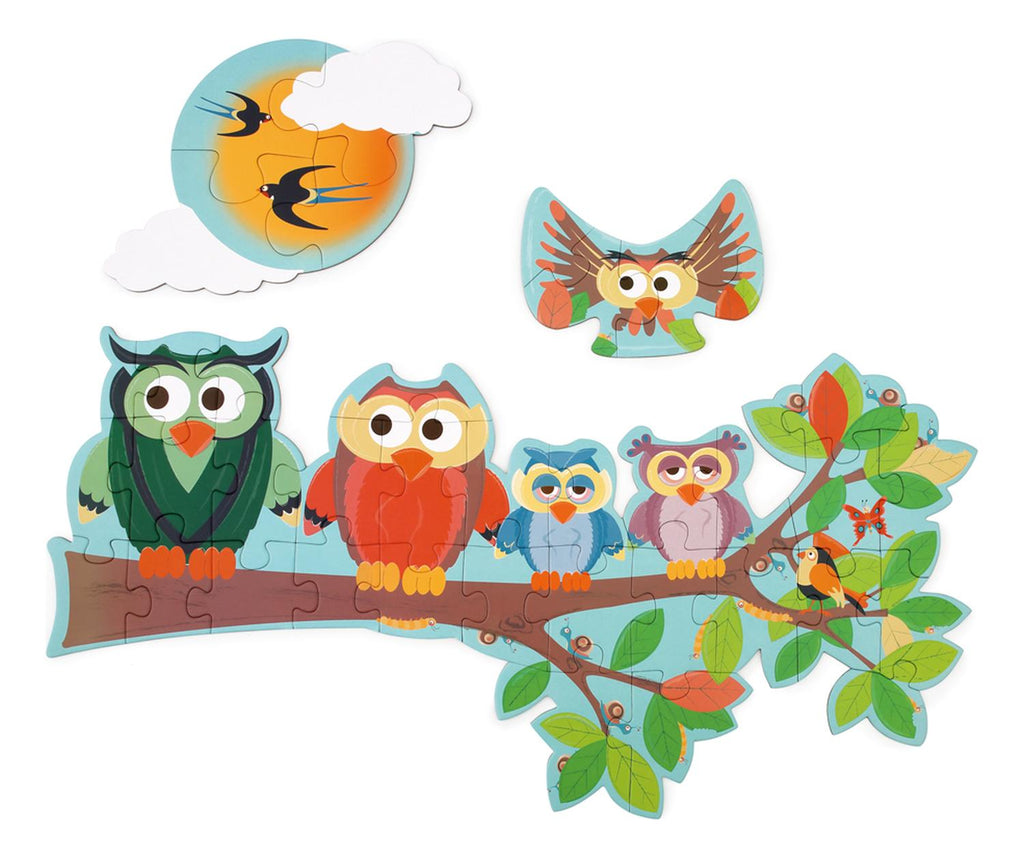 Puzzle 39Pcs Doble Con Forma Buho Scratch Europe — foto 2