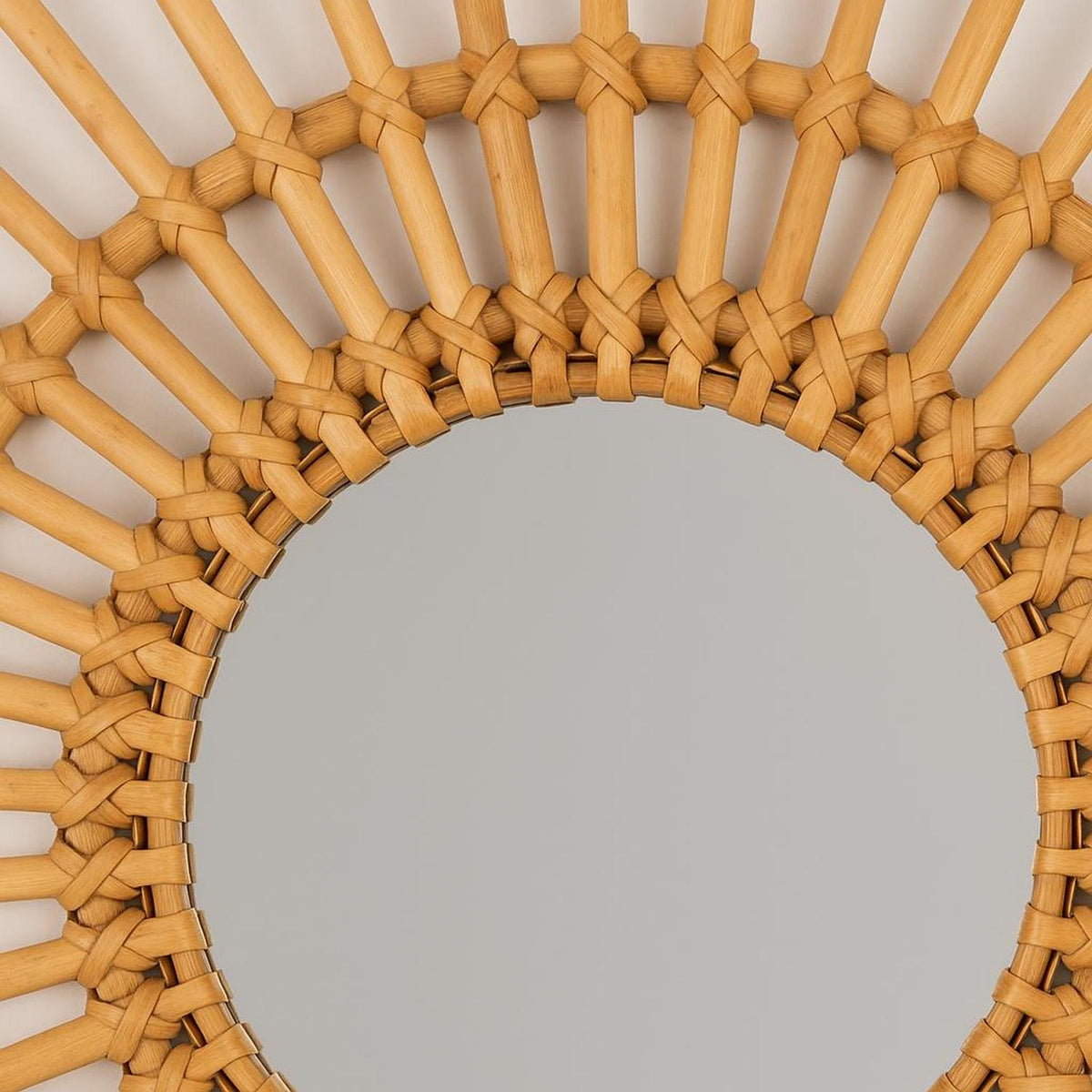 Espejo Redondo Decorativo Diseño Sol de Ratán Atmosphera — foto 10