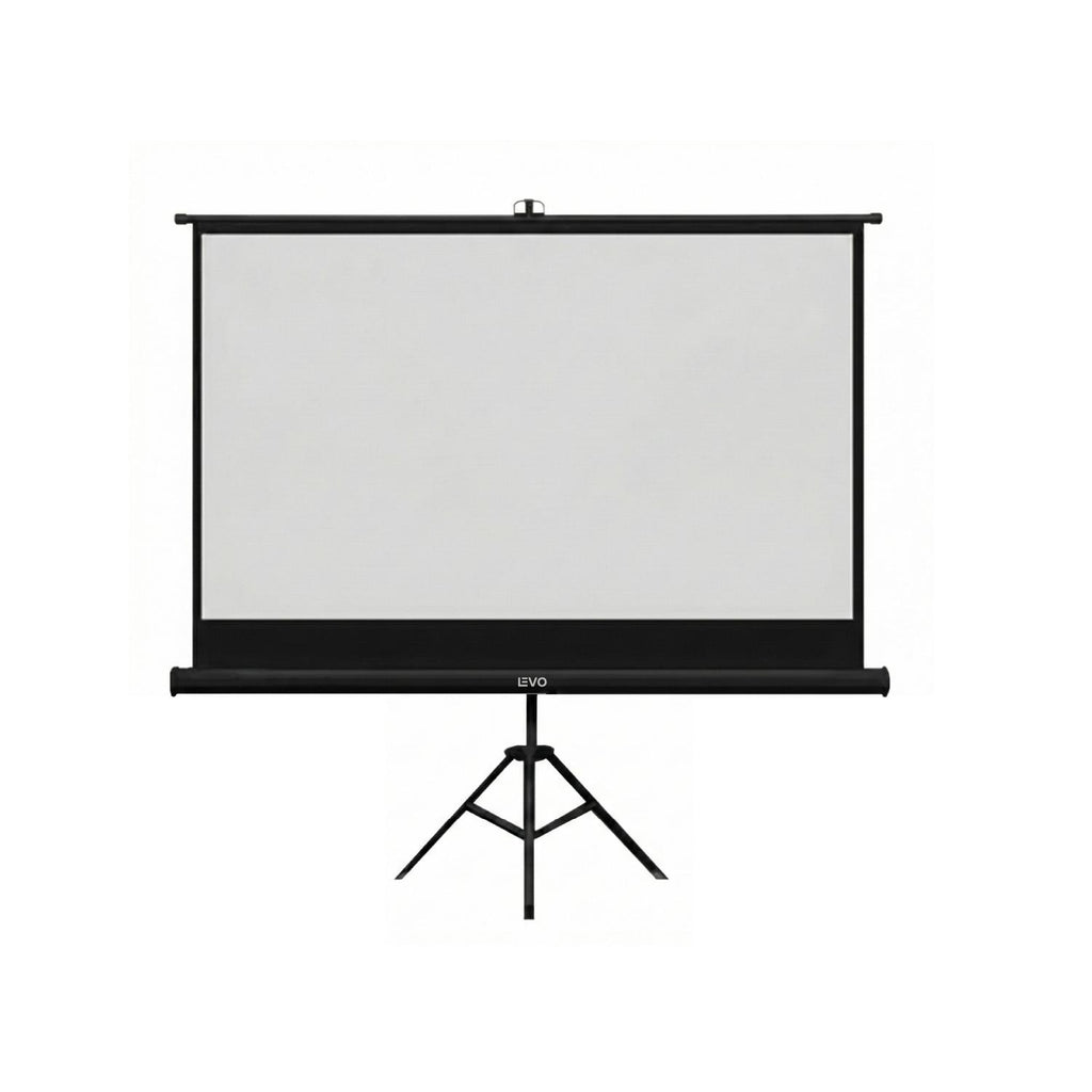 LEVO Telon Proyector 80 pulgadas negro telon proyector mural negro mate 165 x 125 cm