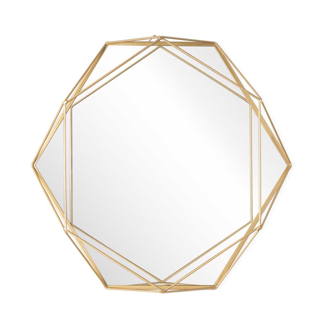 Espejo 3D Metal Dorado BVS Black Velvet Studio