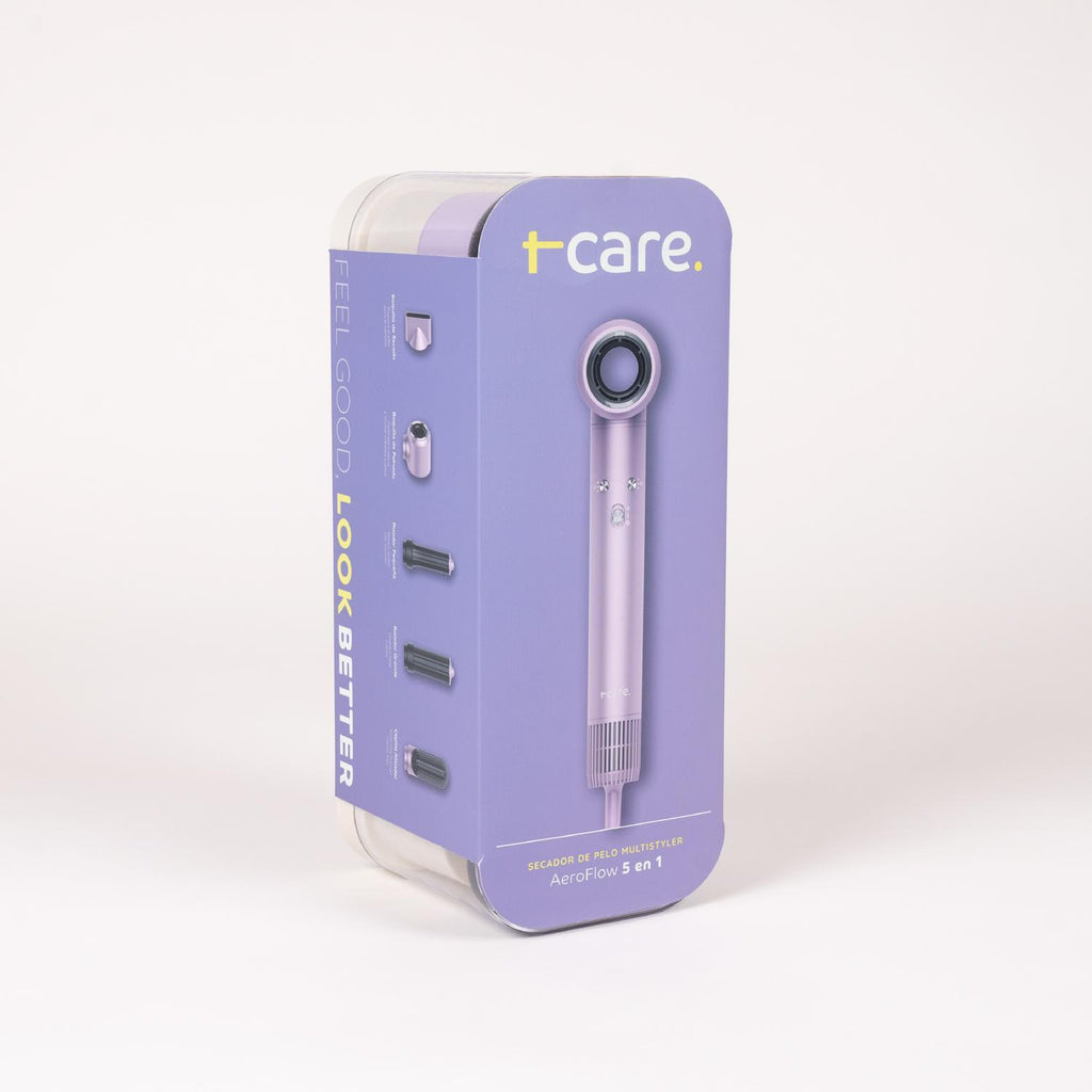 T-Care Multistyler — resultado final en cabello liso, brillante y con movimiento