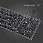 Teclado Slim Cygna + Mouse Slim Velar Grafito LEVO — foto 4