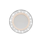 Espejo Redondo Joe 45cm Metal MDF fondo blanco packshot - Atmosphera Francia