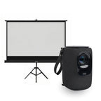 Proyector Portatil Nova 9000lm + Telón 60" Negro LEVO — foto 2