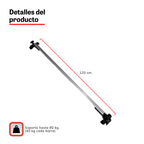 Barra portaequipaje Xcross Xroad de 120 cm, soporta hasta 80 kg