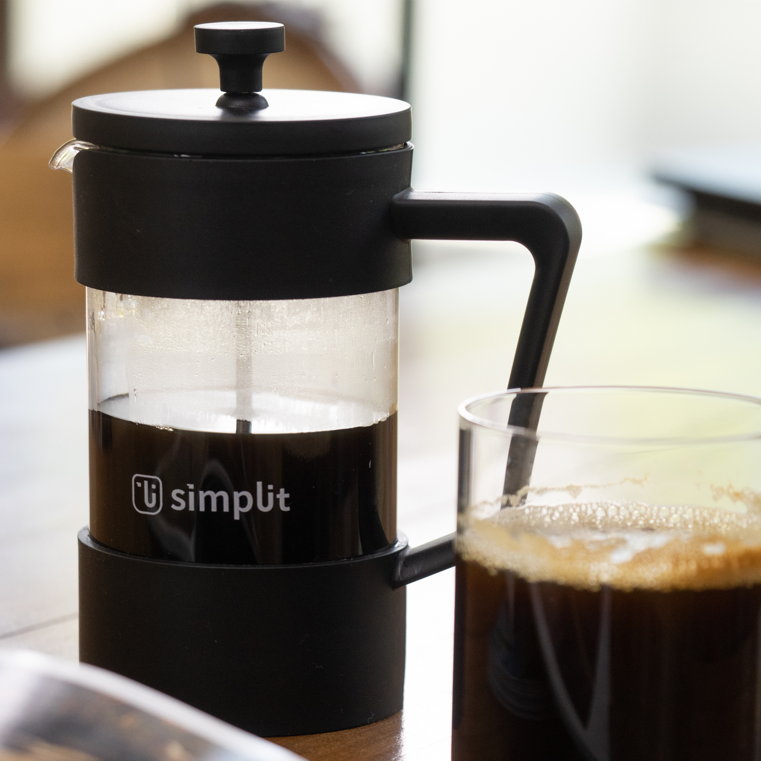 Cafetera Prensa Francesa Negra 600 ml Simplit — foto 3