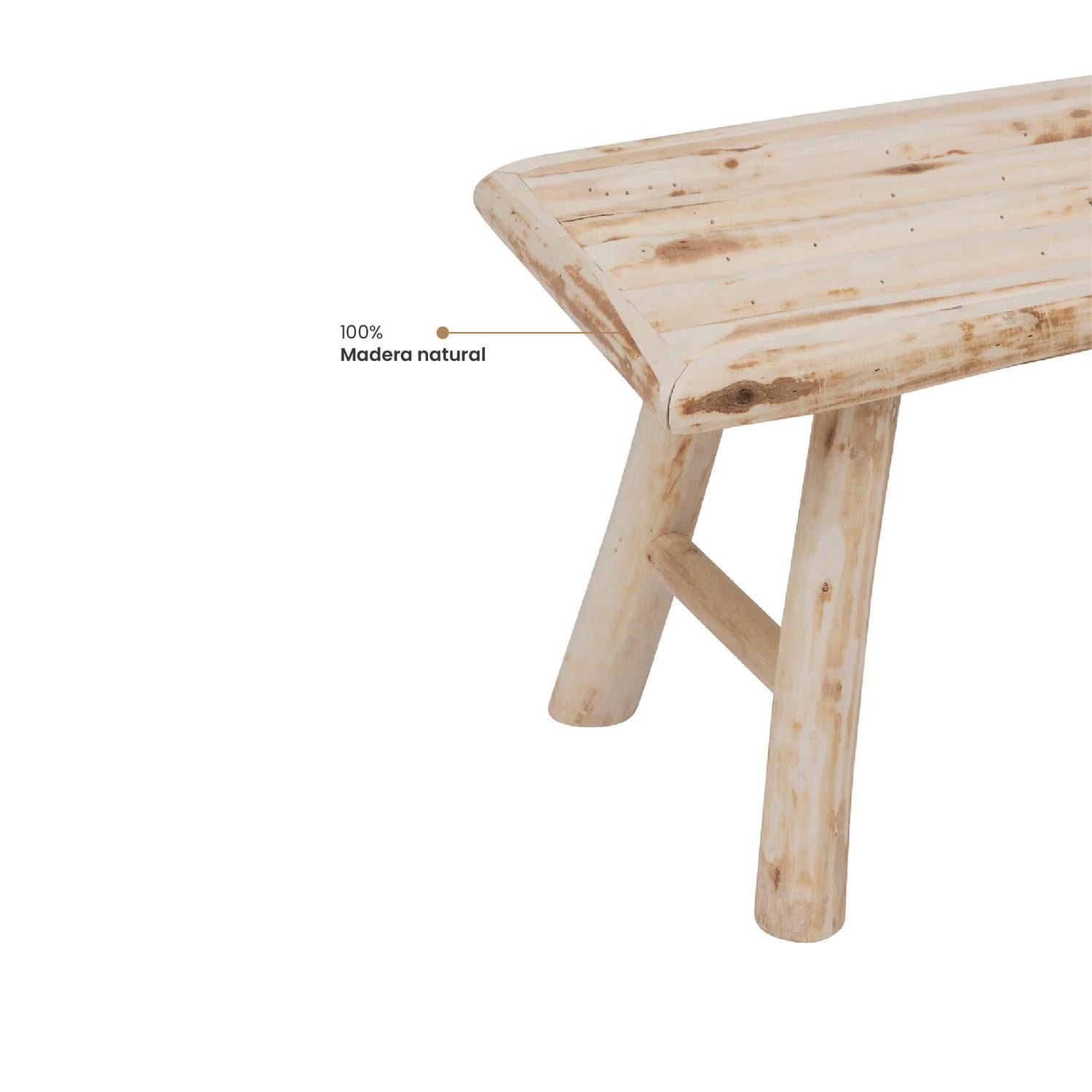 Banco Madera Woody 70x27cm vista 3 - Atmosphera Francia