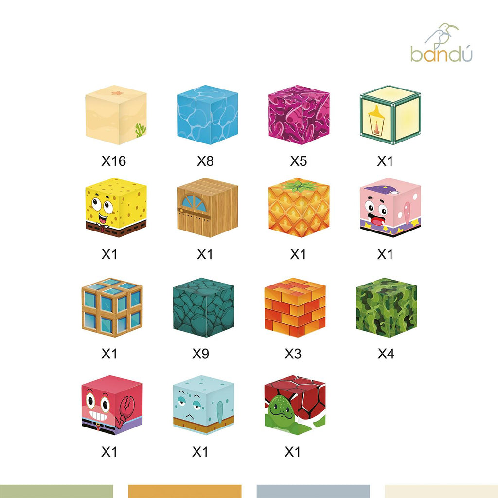 Juego Bloques Magnéticos 54pcs MineBlocks Bob Marino Bandú — foto 5