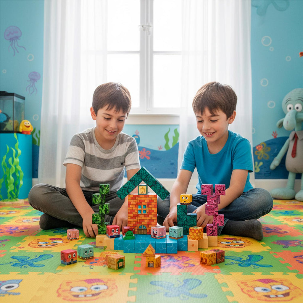 Juego Bloques Magnéticos 54pcs MineBlocks Bob Marino Bandú