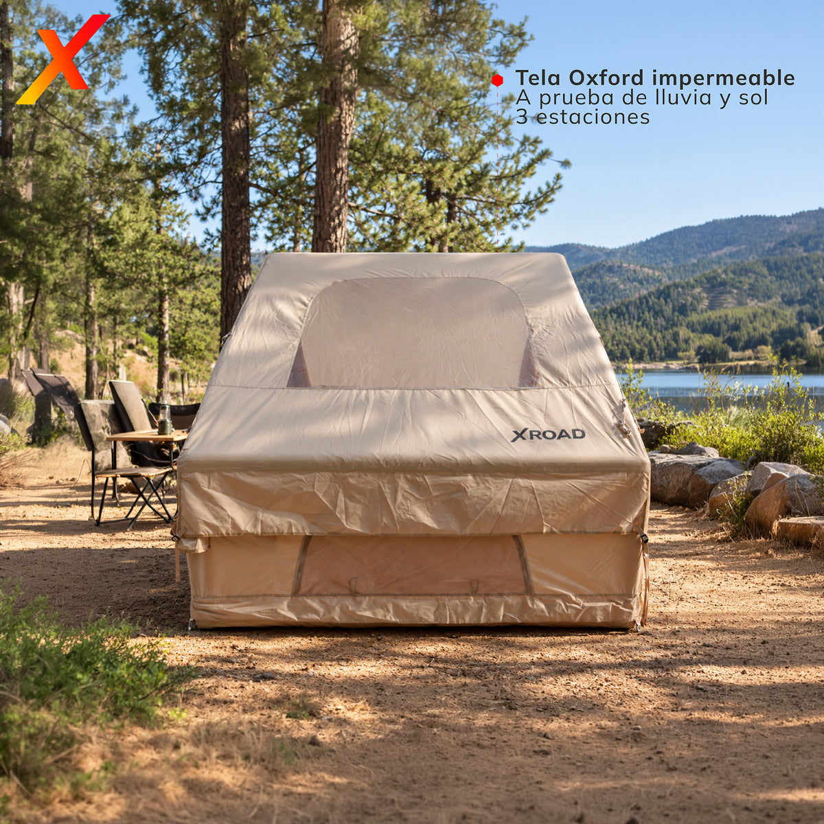 Carpa Inflable Xroad: tela Oxford impermeable, a prueba de lluvia y sol, 3 estaciones