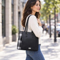 Cartera Clasic Tela Escoces Negro 27430 Sei — foto 2