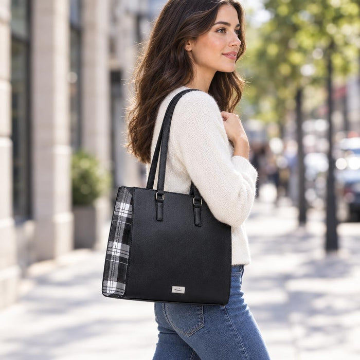 Cartera Clásica Escocesa Sei