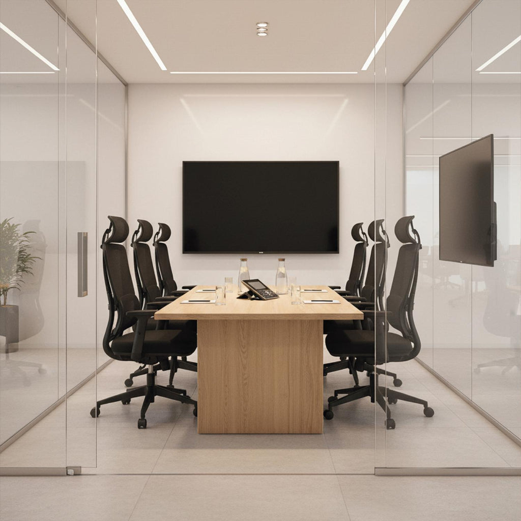 LEVO Silla Ergotech — base nylon con ruedas de doble rodamiento, detalle inferior