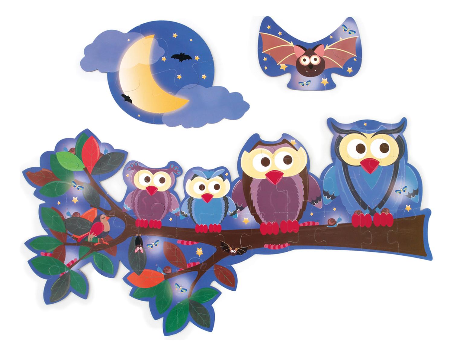 Puzzle 39Pcs Doble Con Forma Buho Scratch Europe — foto 3