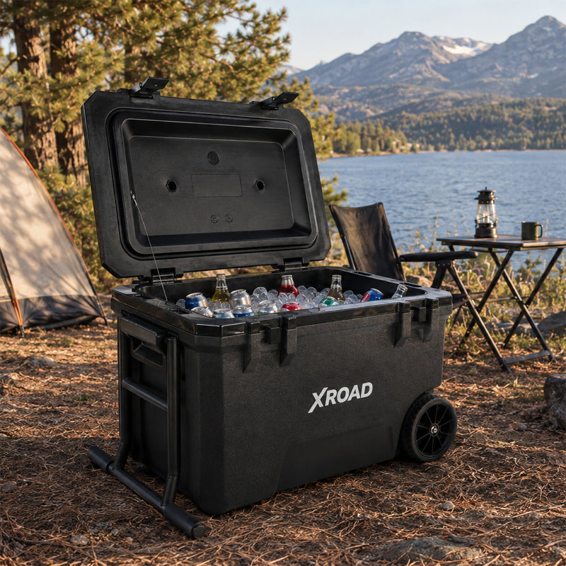 Cooler Portátil 50L con Ruedas Negro Xroad